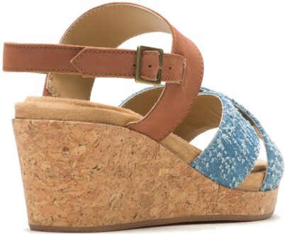 Hush Puppies Willow X Band Dames Hak Sandalen Blauw - EU 37 / UK 4