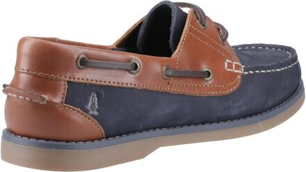 Hush Puppies Wilson Leren Mannen Marineblauwe/Tan Boten schoenen Navy - EU 40.5 / UK 7