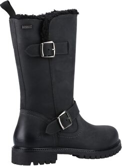 Hush Puppies Winnie Leren Vrouwen Laarzen Zwart - EU 39/ UK 6