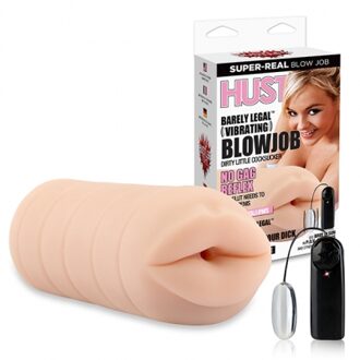 Hustler Barely Legal Vibrerende Blow Job Masturbator - beige