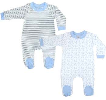 Hut pyjama 2-pack blauw - 62/68