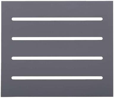 Hutwand Ties - Antraciet - Dicht - 1 Stuk - Grenenhout - Grijs - 86x74.5x1.5 Cm