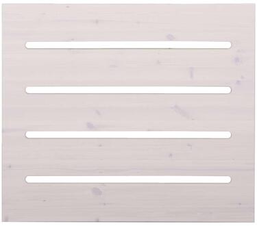 Hutwand Ties - Off-white - Dicht (1 Stuk) - Grenenhout - Wit - 86x74.5x1.5 Cm