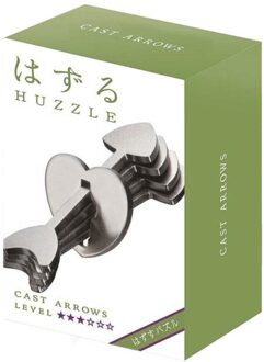 Huzzle breinbreker Cast Arrows niveau 3 staal grijs