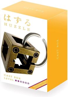 Huzzle breinbreker Cast Box 11,8 cm staal brons