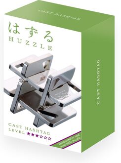 Huzzle breinbreker Cast Hashtag 11,8 cm staal zilver