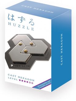 Huzzle breinbreker Cast Hexagon 11,8 staal zilver