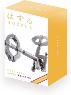 Huzzle breinbreker Cast Key II 11,8 cm staal zilver