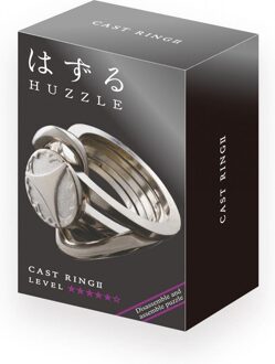 Huzzle breinbreker Cast Ring II 11,8 cm staal zilver