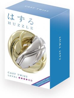 Huzzle breinbreker Cast Twist 11,8 cm staal zilver/goud