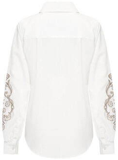 HV Polo Blouse lange mouw 0404103758 zett - maat 40 Beige