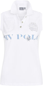 HV Polo Polo shirt mouwloos favouritas palms Wit