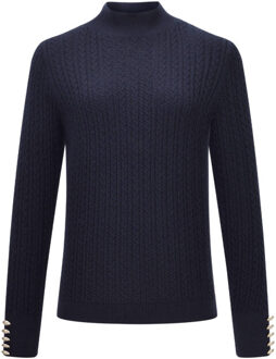 HV Polo Pullover 0409103753 lia Blauw - 36