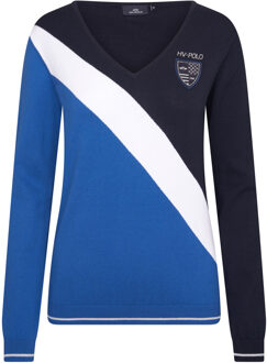 HV Polo Pullover hvpmounted striped Blauw - XS