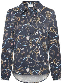 HV Society Blouse hvscalli - maat 38 Blauw