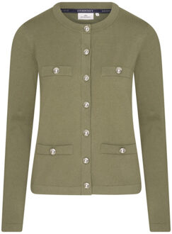 HV Society Cardigan hvsregina - maat 40 Bruin/groen