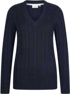 HV Society Gebreide pullover hvsodile Blauw - 36