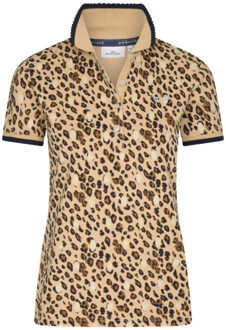 HV Society Polo shirt hvsbrisa - maat 46 Camel