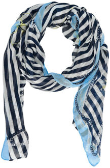 HV Society Sjaal hvszuri Blauw - One size