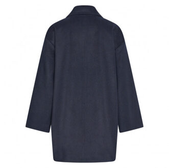 HV Society Wollen jas hvsalysha Blauw - 40