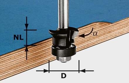 HW S8 D24/0° +45° Fase-kantenfrees 491026