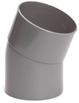 HWA bocht 22°, pvc, inwendig lijm x spie
