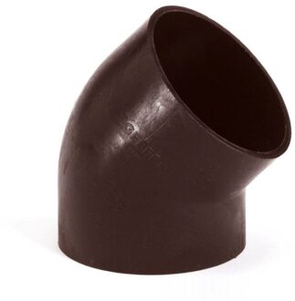 HWA bocht 45°, pvc, 2x inwendig lijm, bruin, 60 mm