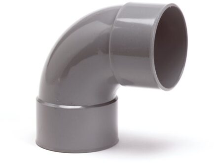 HWA bocht 88°, pvc, 2x inwendig lijm, 80 mm.