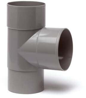 HWA T-stuk 87°, pvc, 2x inwendig lijm, 1x verjongd spie