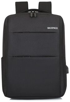 Hwjianfeng Klassieke Laptop Rugzak Schooltas Alpinisme Wandelen Tas Mannen Rugzak Rugzakken Vrouwen Rugzakken Voor Tieners zwart