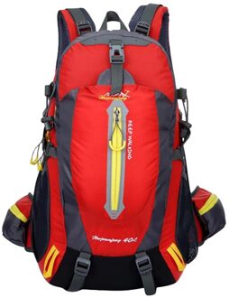 Hwjianfeng Wandelen Rugzakken Outlet 40L Tassen Voor Mannen Waterbestendig rood