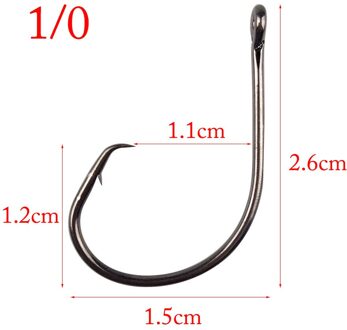 Hyaena 50 stks/partij 39951 1/0-9/0 Demon Cirkel Ultra Punt Extreme Scherpte Korte Schacht Voor Zwaardere Lokken Sterke Zoetwater haken 1 0