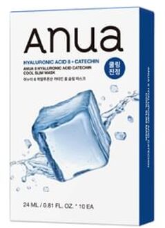 Hyaluronic Acid 8 Catechin Cool Slim Mask Set 24ml x 10 sheets