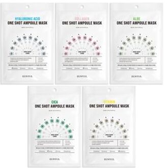 Hyaluronic Acid One Shot Ampoule Mask Sheet - 5 Types #Vitamin
