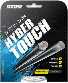 Hyber Touch 2 X 6m Set Snaren wit - 1.25