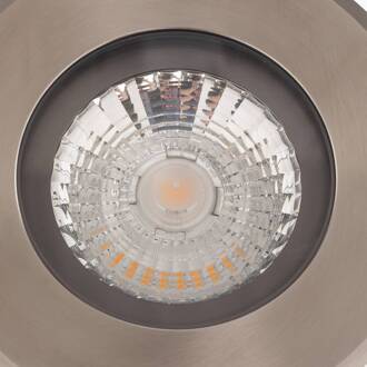 Hybride vlakke grondspot inbouwlamp, 15cm roestvrij staal