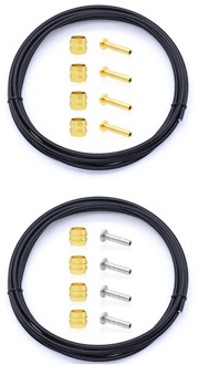 Hydraulic Disc Brake Hose Kit Tube Pipe Housing Set For Shimano SM-BH59 BH90 W/4 Pair Compression Bushing&Needle