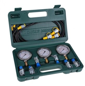 Hydraulische Druk Guage Graafmachine Hydraulische Druk Test Kit Met Testen Slang Koppeling En Gauge Gereedschap