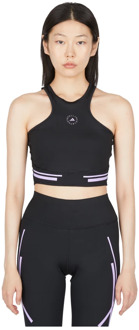 Hydro Crop Top Adidas by Stella McCartney , Black , Dames - XS