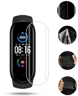 Hydrogel Beschermende Film Voor Mi Band 6 5 4 Bescherming Film Cover Screen Protector Voor Xiaomi Band 4/5/6 niet Gehard Glas Nobox geen doos-1stk / For Xiaomi Mi Bnad 4