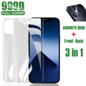 Hydrogel Film Phone Screen Protector For iPhone 11 Pro Max X XR XS Max 6 6s 7 8 Plus 12 Mini SE 2020 Camera Lens Tempered Glass