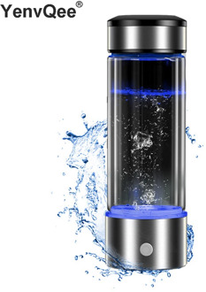 Hydrogen Generator Cup Water Filter 430ml Alkaline Maker Hydrogen-Rich Water Portable Bottle Lonizer Pure H2 Electrolysis