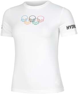 Hydrogen Olympic Skull Tech T-shirt Dames wit - L