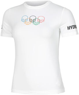 Hydrogen Olympic Skull Tech T-shirt Dames wit - S,L
