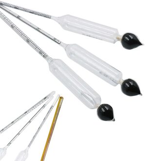 Hydrometer Tester Houten Doos Alcoholmeter Alcohol Meter Wijn Meter Thermometer