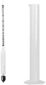 Hydrometer Tester Vintage Meten Fles Set Gereedschap Alcoholmeter Alcohol Meter Wijn Concentratie Meter 0-100 Thermometer