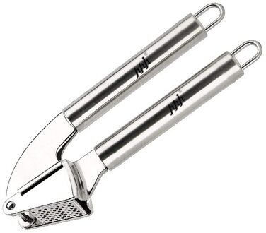 Hyhjh Rvs Knoflookpers, 304 Roestvrij Staal, Met Vacuüm Ergonomisch Handvat, Comfortabele Handgreep, keuken Filter