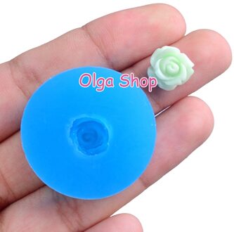 HYL390 10.1Mm X 9.0Mm Tiny Rose Bloem Siliconen Mal Fondant Taart Decoratie Ambachtelijke Nail Hars Klei Art Oorbellen ketting Ringen