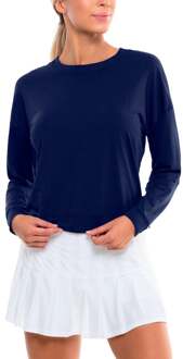 Hype Longsleeve Dames-donkerblauw