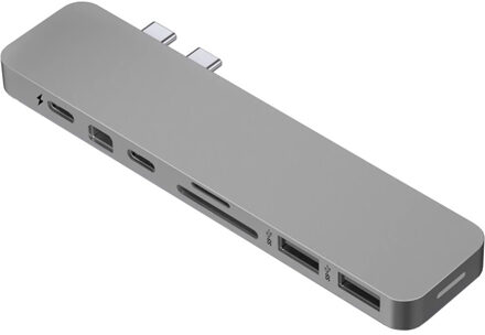 Hyper Pro hub voor USB C (Grijs)